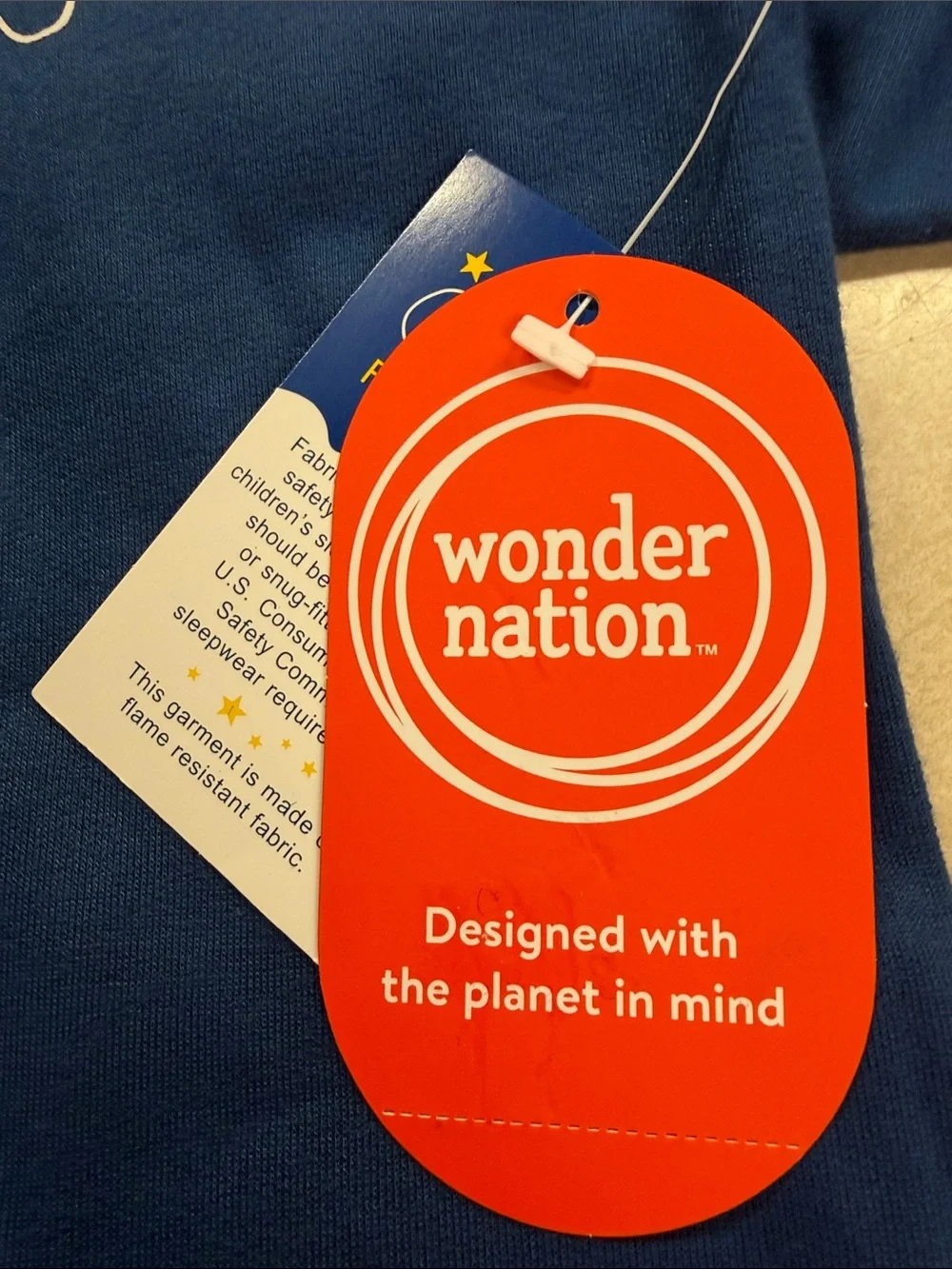 wonder nation Blue Short Sleeve Game Controller Pajama Set with White Trim NWT L